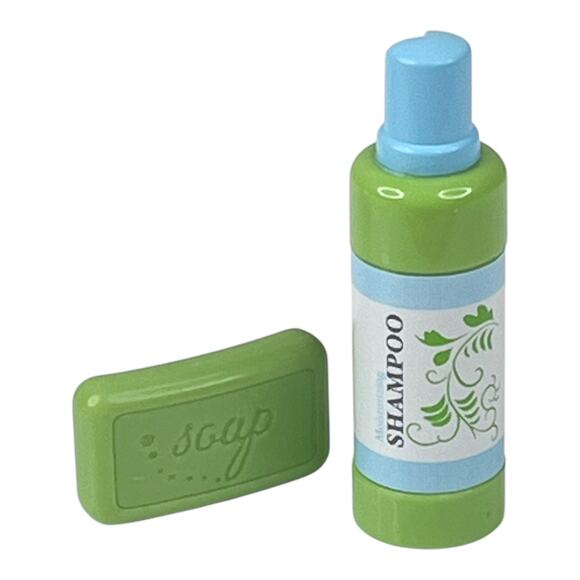 American Girl Bubble Bath SHAMPOO & SOAP Bar Doll Bathroom Accessories Set NIP - Picture 9 of 9